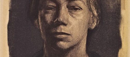 Kathe Kollwitz Self-portrait en face (Image source: Kathe Kollwitz Museum)