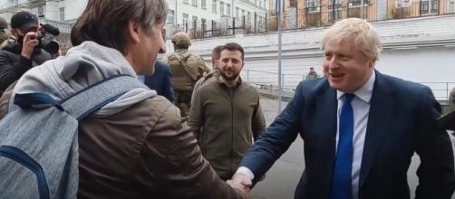 Boris Johnson in Kyiv (Image source: 10 Downing Street/YouTube)