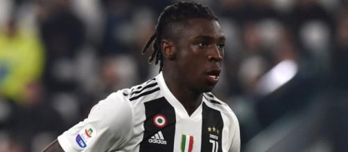 Moise Kean, giocatore della Juventus.