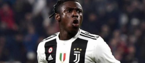 Moise Kean, giocatore della Juventus.