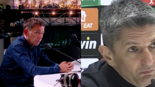 Daniel Riolo insulte l'entraineur du PAOK Salonique (captures YouTube)