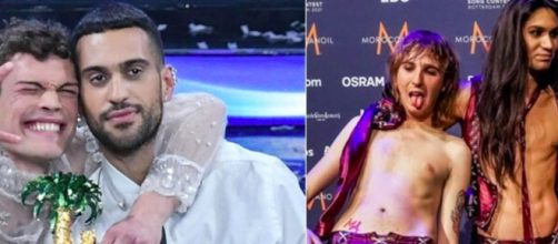 Eurovision Song Contest 2022, quando cantano Mahmood-Blanco e Maneskin.
