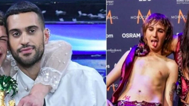 Eurovision Song Contest 2022, quando cantano Mahmood-Blanco e Maneskin.