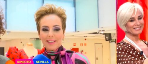Rocío Carrasco envió un beso a Ana María Aldón tras coincidir en 'Sálvame' (Captura de pantalla de Telecinco)