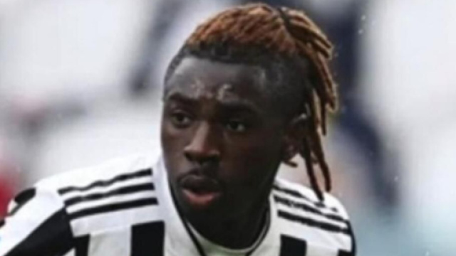 Moise Kean, giocatore della Juventus.