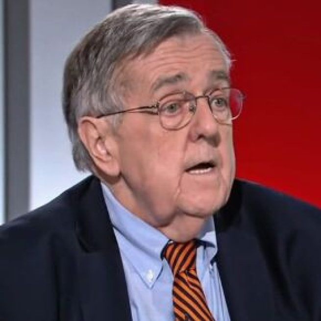Mark Shields was a commentator on "PBS Newshour" (Image source: PBS NewsHour/YouTube)