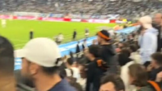 Des fans de l'OM quittent le Vélodrome après le but de Dembélé, la vidéo devient virale (capture YouTube)