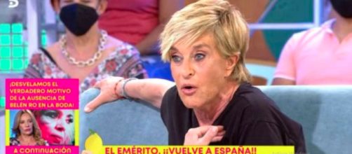 Chelo García Cortés ha reprochado la defensa de Antonio Montero al emérito (Captura de pantalla de Telecinco)
