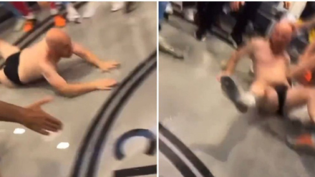 Guardiola et un membre de son staf en slip dans le vestiaire pour fêter le titre, la vidéo devient virale (captures YouTube)