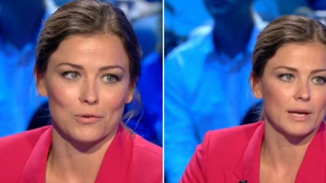 Laure Boulleau inquiète pour l'OM en Ligue des champions, la vidéo fait parler (captures Canal+)