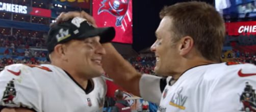 Brady and Gronk have won four Super Bowl titles as teammates (Image source: NFL/YouTube)