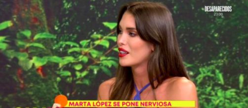 Marta López Álamo recordó que acudió a 'Sálvame' solamente para hablar de la participación de su novio (Captura de pantalla de Telecinco)