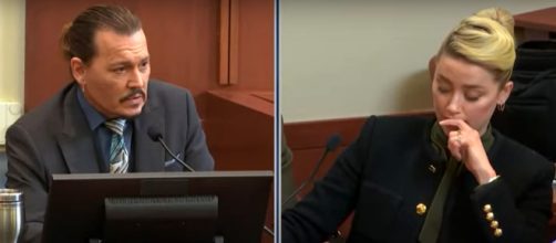 Un momento del juicio entre los actores y expareja Depp y Heard (Captura de vídeo)