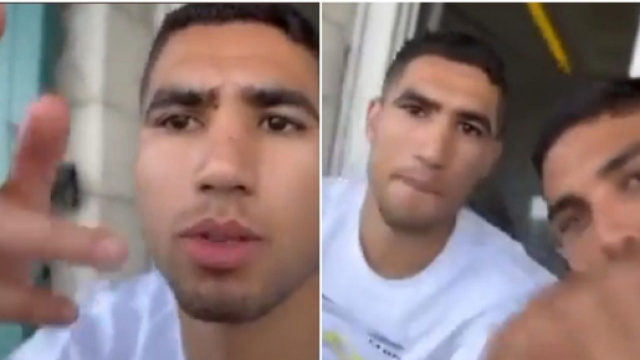 Achraf Hakimi fait un play-back sur du rap fran&ccedil;ais, la vid&eacute;o devient virale (captures YouTube)