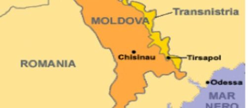 La posizione della Transnistria al confine tra Ucraina e Moldavia.