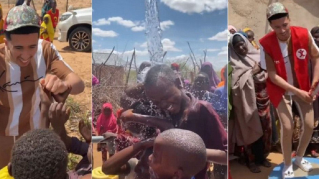 Fares Salvatore en voyage humanitaire au Kenya pour construire des puits, livrer des colis alimentaires et s'occuper des orphelins.