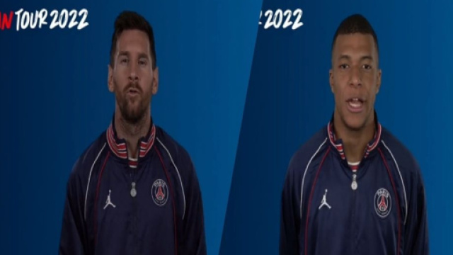 Kylian Mbappé et Lionel Messi Source : Capture Twitter