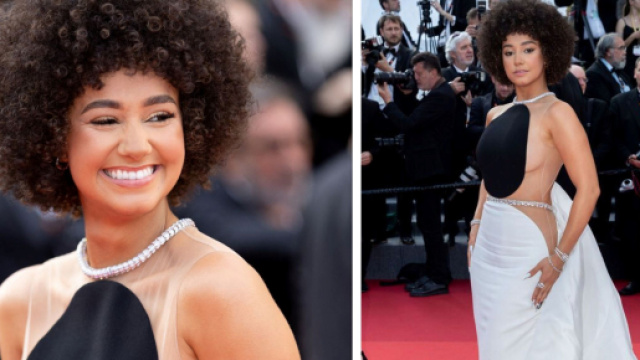 Cannes 2022 : Lena Situations avec une robe envoutante - Source : montage, Instagram