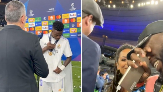 Jolve94 se fait passer pour le fr&egrave;re de Vinicius et trompe la s&eacute;curit&eacute; du Stade de France (capture YouTube)