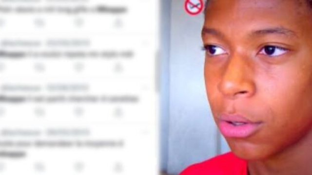 Kylian Mbappé était apparemment un élève dissipé au collège. (crédit Twitter)