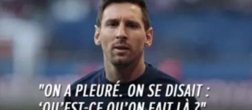 'Qu'est ce quon fait là' Leo Messi en pleure et au plus mal au PSG, il balance (capture YouTube)