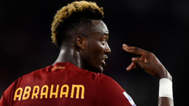 AS Roma, l'attaccante Abraham.
