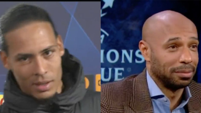 Thierry Henry et van Dijk ont fait le show ce mardi soir. (cr&eacute;dit Twitter)