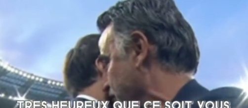 L'échange avec les micros entre Christophe Galtier et Emmanuel Macron fait parler (capture YouTube)