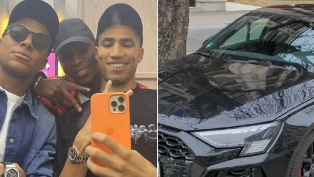 Kylian Mbappé en Audi RS3 dans les rues de Madrid, la vidéo fait parler (capture Marca)