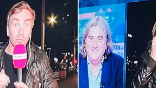 Le lapsus de Bertrand Latour provoque un fou rire en direct dans L'Equipe du Soir (capture YouTube)