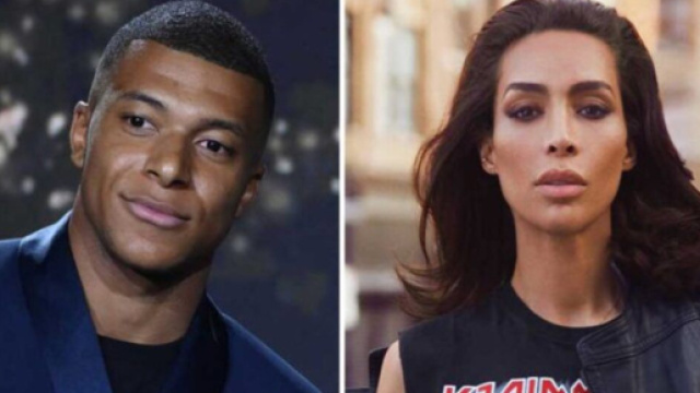 Kylian Mbappé et le mannequin transgenre Inès Rau Source : Capture Twitter