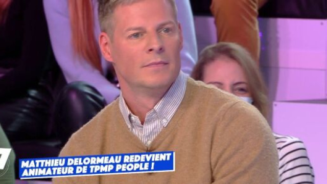 Matthieu Delormeau sur le plateau de TPMP. Source : capture d’écran C8.