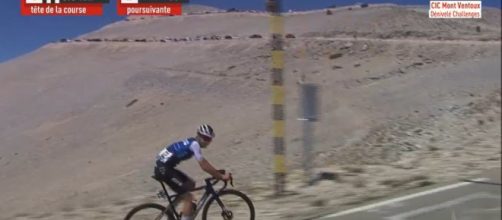 Marta Cavalli al comando sul Mont Ventoux.