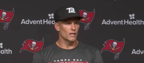 Brady will try to lead the Bucs to another Super Bowl win (Image source: Tampa Bay Buccaneers/YouTube)
