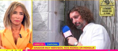El reportero de 'Sálvame' habló con Amador Mohedano (Captura de pantalla de Telecinco)