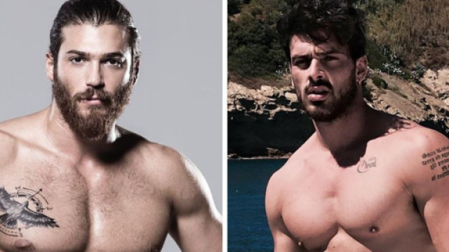 Can Yaman e Michele Morrone insieme alla sfilata di un famosissimo brand di moda.