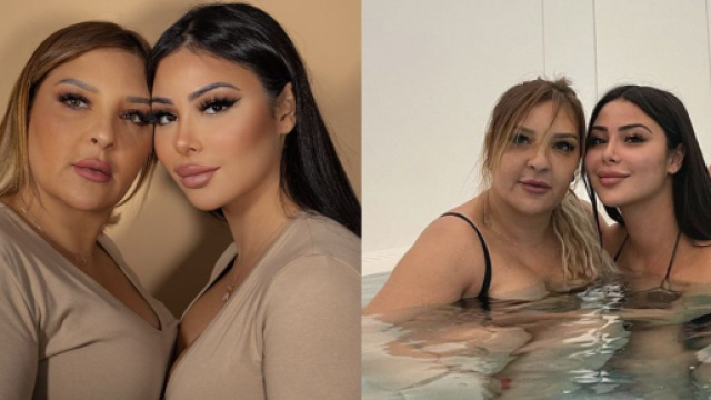 Maeva Ghennam se balade nue sur une photo postée par sa mère - Source : montage, Instagram