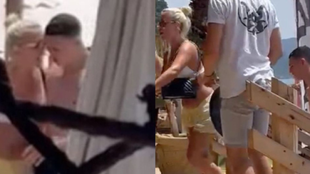 Phil Foden pris par la patrouille ces derni&egrave;res heures en Gr&egrave;ce. (cr&eacute;dit photos The Sun)