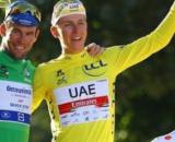 Mark Cavendish in maglia verde allo scorso Tour de France.