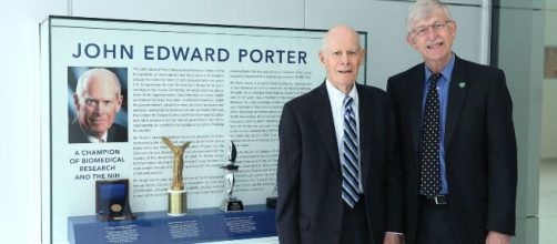 Porter (left) with NIH Director Francis Collins in 2019 (Image source: NIH Image Gallery/Flickr)