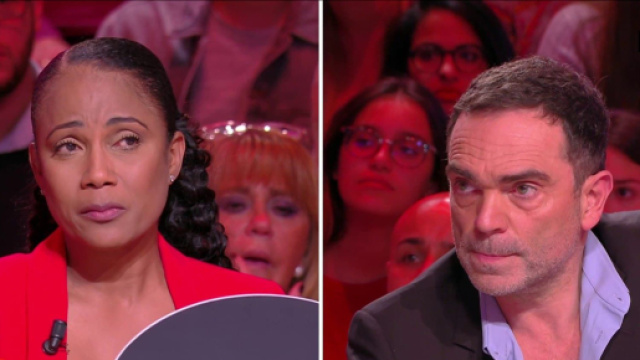 Christine Kelly de TPMP sur le plateau de BTP. Source : capture d’écran C8.