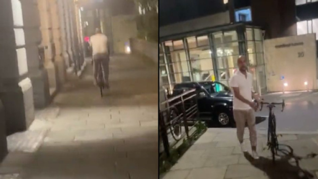 Guardiola a eu peur au moment où un cycliste l'a poursuivi ces dernières heures. (Crédit Twitter)