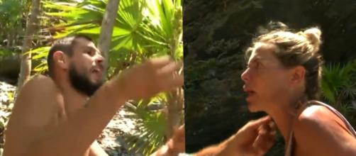 Duro desencuentro entre Alejandro y Ana en 'Supervivientes' - Collage captura Telecinco
