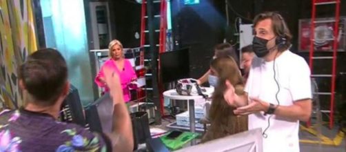 Carmen Borrego abandonó el plató por las insinuaciones de Miguel Frigenti (Captura de pantalla de Telecinco)