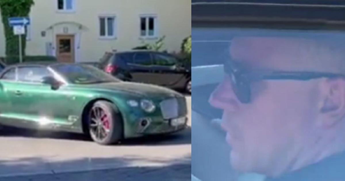 Robert Lewandowski und sein Fahrer in einem Bentley sorgen für Aufsehen (Video)