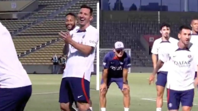 Messi très heureux de porter les couleurs du PSG. (crédit Twitter)