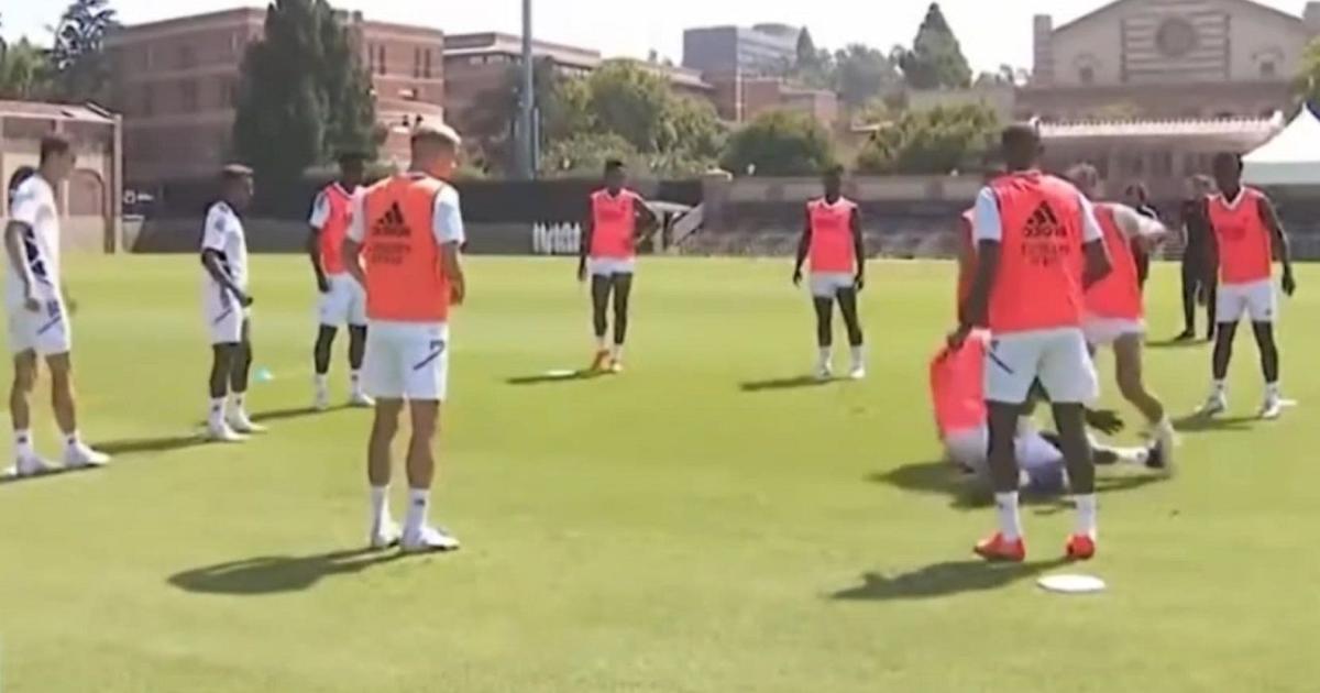 Antonio Rüdiger ataca gravemente a Eden Hazard y lo lesiona en un entrenamiento (vídeo)