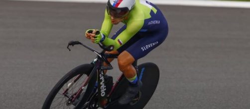 Ciclismo, il campione olimpico Primož Roglič.