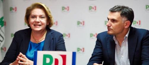 Antony Barbagallo, segretario del PD Sicilia, con Caterina Chinnici.