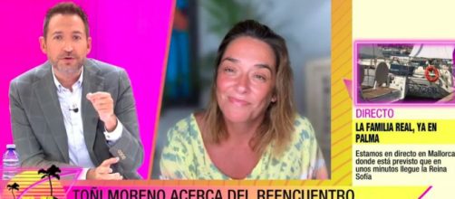 Toñi Moreno contó que Anabel Pantoja se marchó muy triste tras su reencuentro con Omar Sánchez (Captura de pantalla de Telecinco)